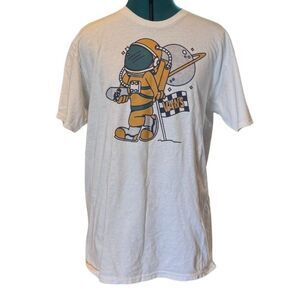Vans Astronaut Graphic Off‑The‑Wall Short‑Sleeve T‑Shirt - Size Large, White